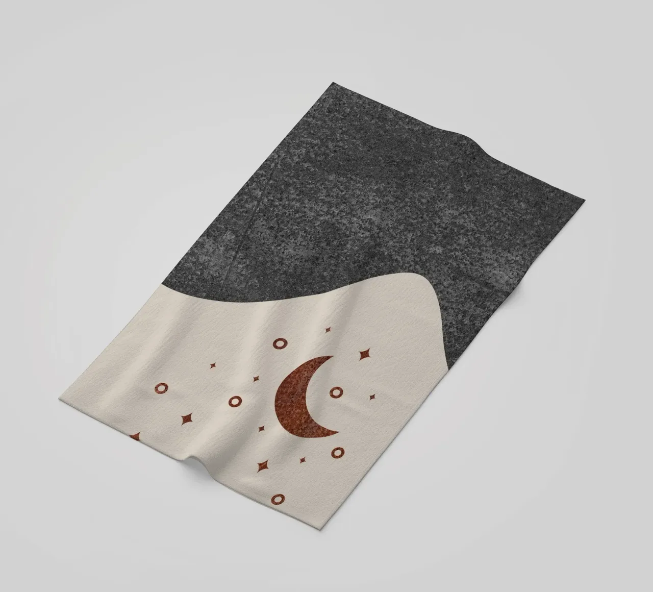 abstract moon and star telo mare da vintageshop