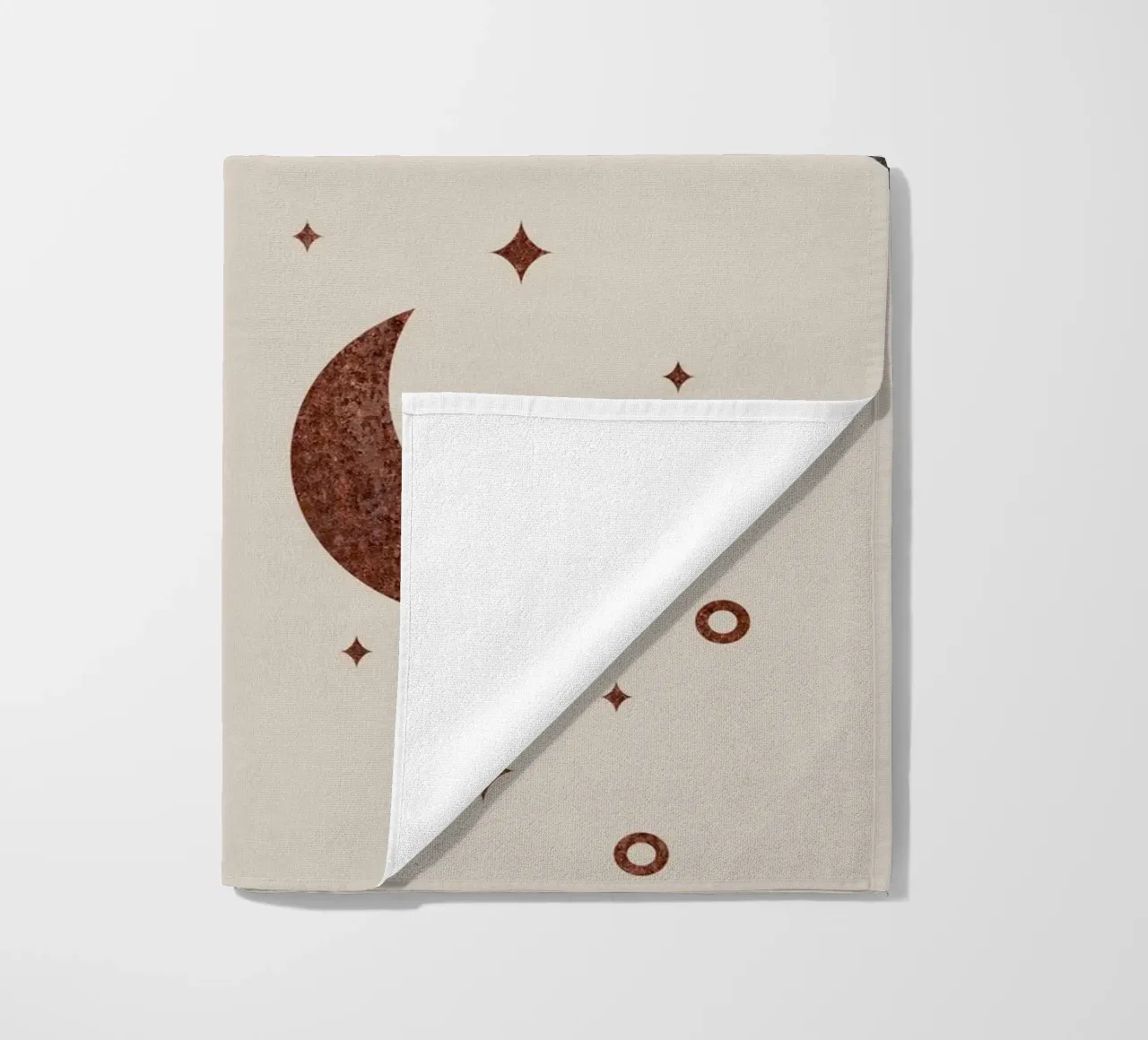 abstract moon and star telo mare da vintageshop