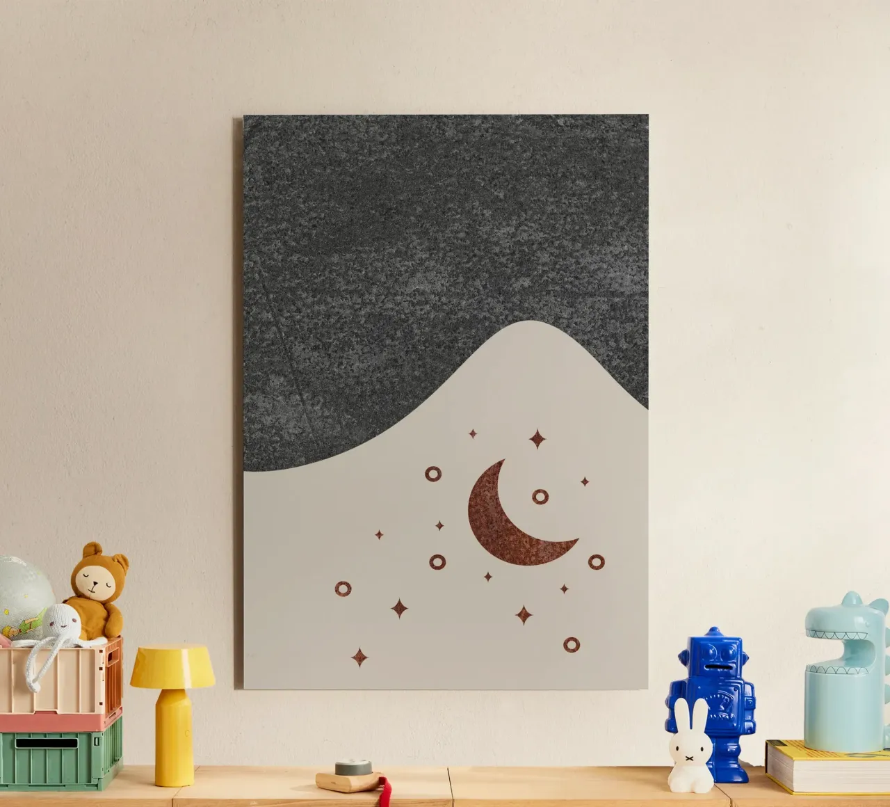 abstract moon and star alluminio dibond da vintageshop