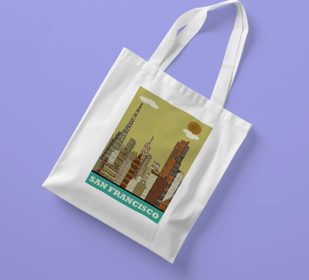 san francisco tote bag by Brian Buckley