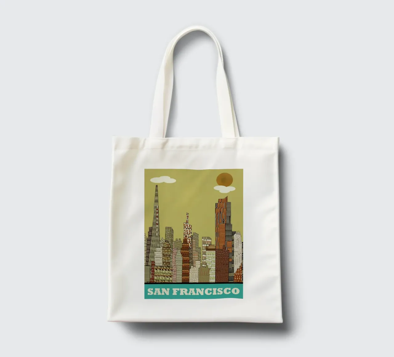 san francisco tote bag by Brian Buckley