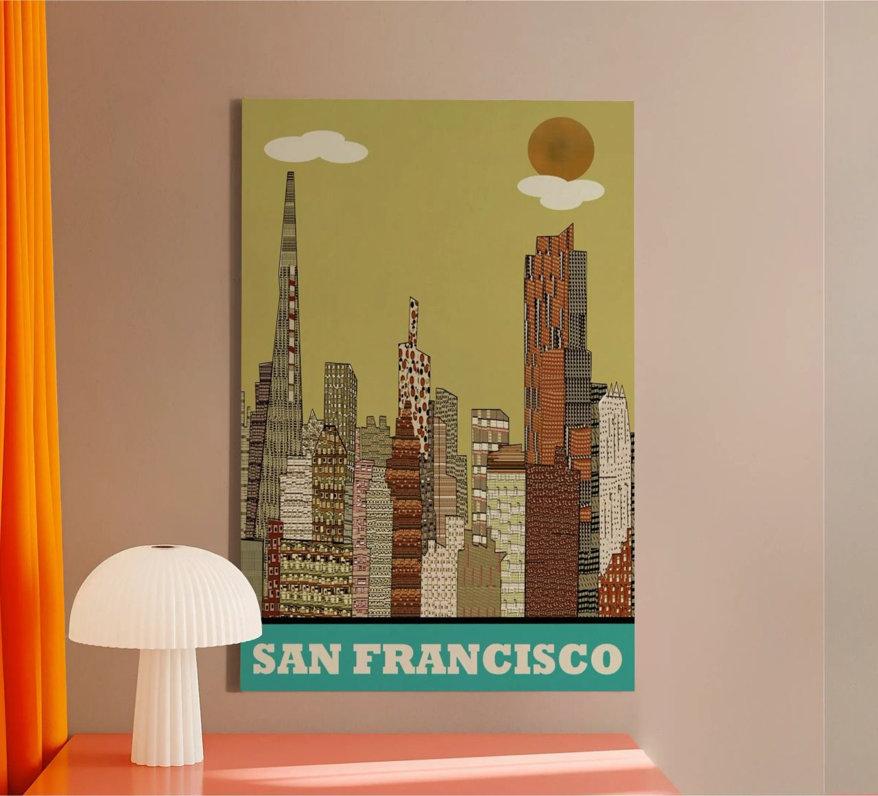 san francisco Leinwand von Brian Buckley