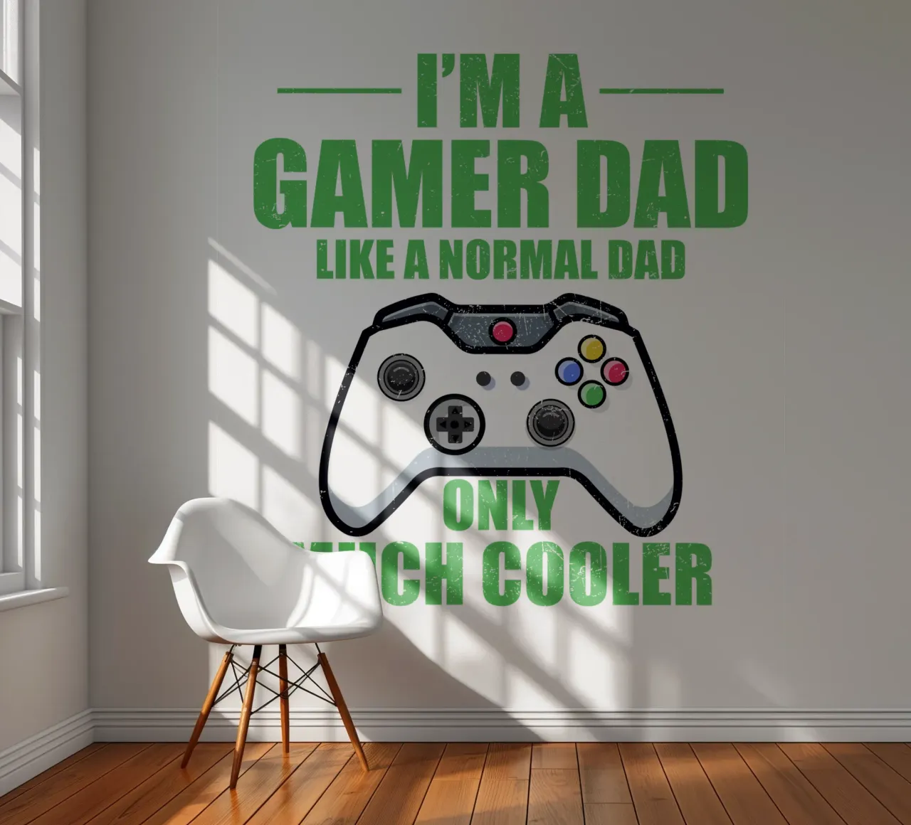 I'M A GAMER DAD LIKE A NORMAL DAD ONLY MUCH COOLER photo wallpaper by edsonramosart