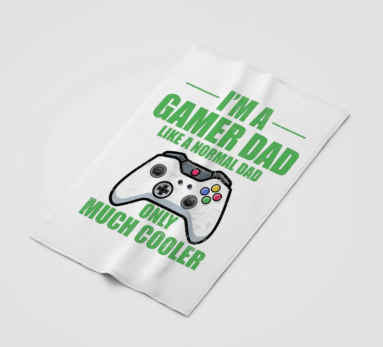 I'M A GAMER DAD LIKE A NORMAL DAD ONLY MUCH COOLER fleece blanket by edsonramosart