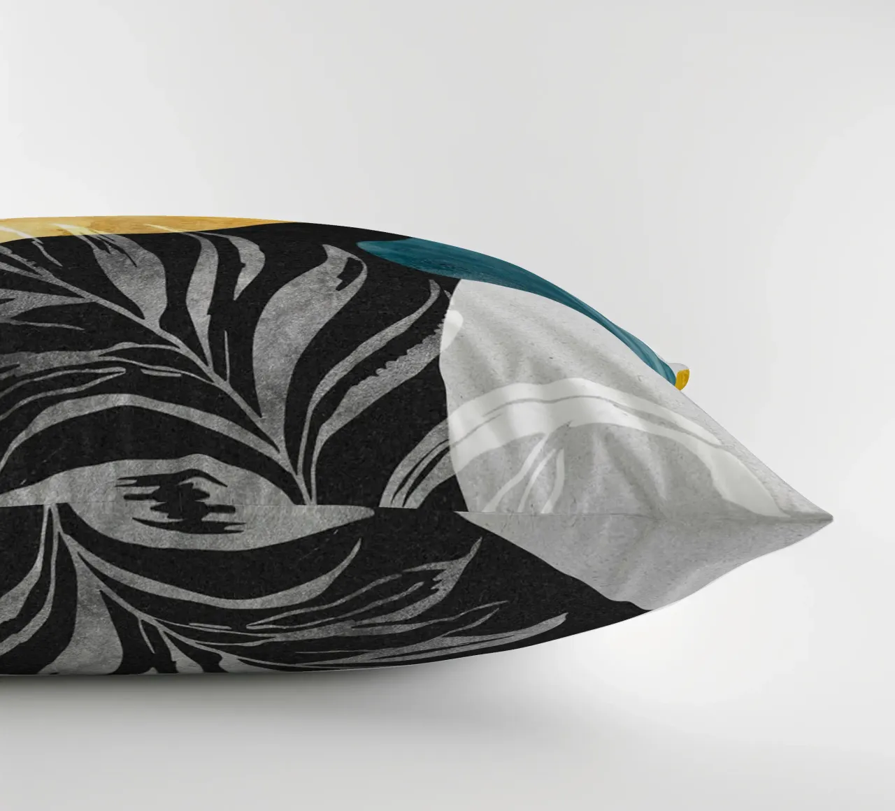 abstract white leaves cuscino da vintageshop