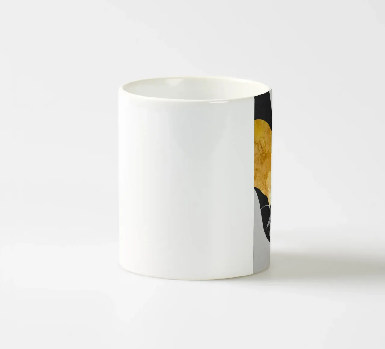 abstract white leaves tazza in ceramica da vintageshop