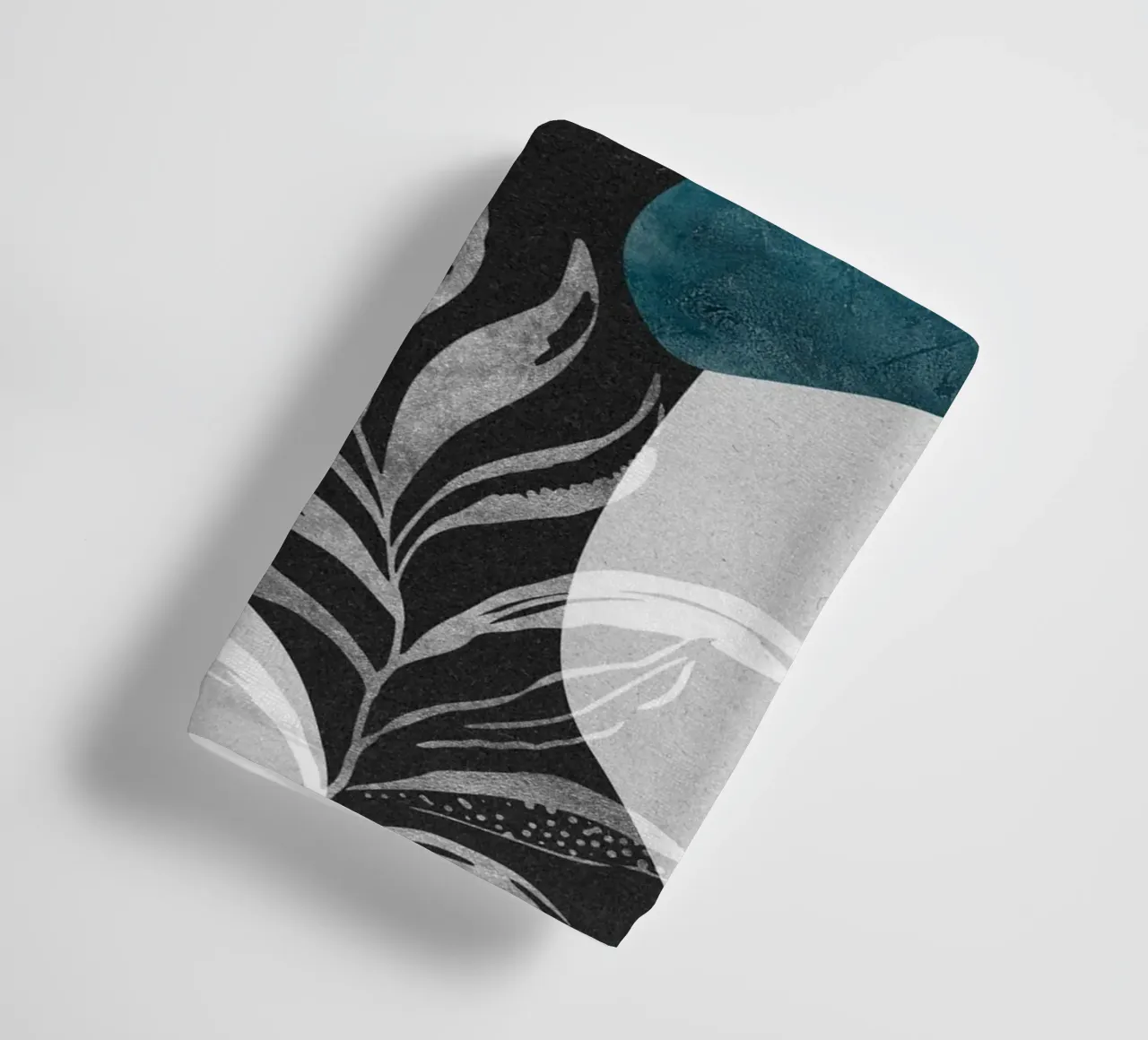 abstract white leaves asciugamano da bagno da vintageshop
