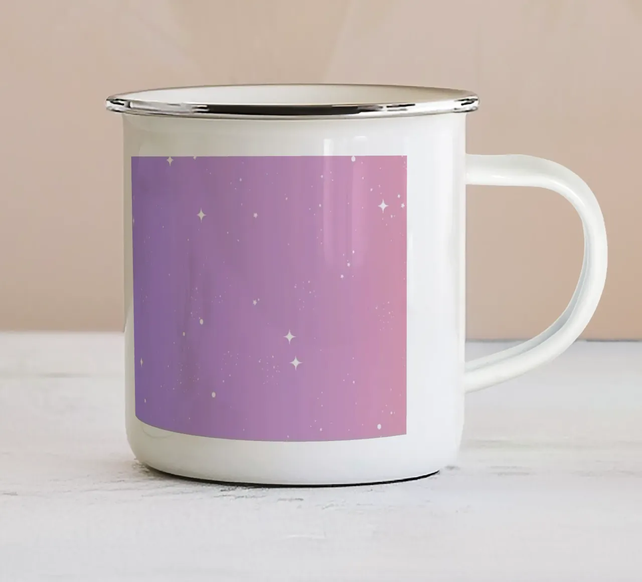 Continua a brillare Alba alla lavanda tazza in smalto da SilverPegasus