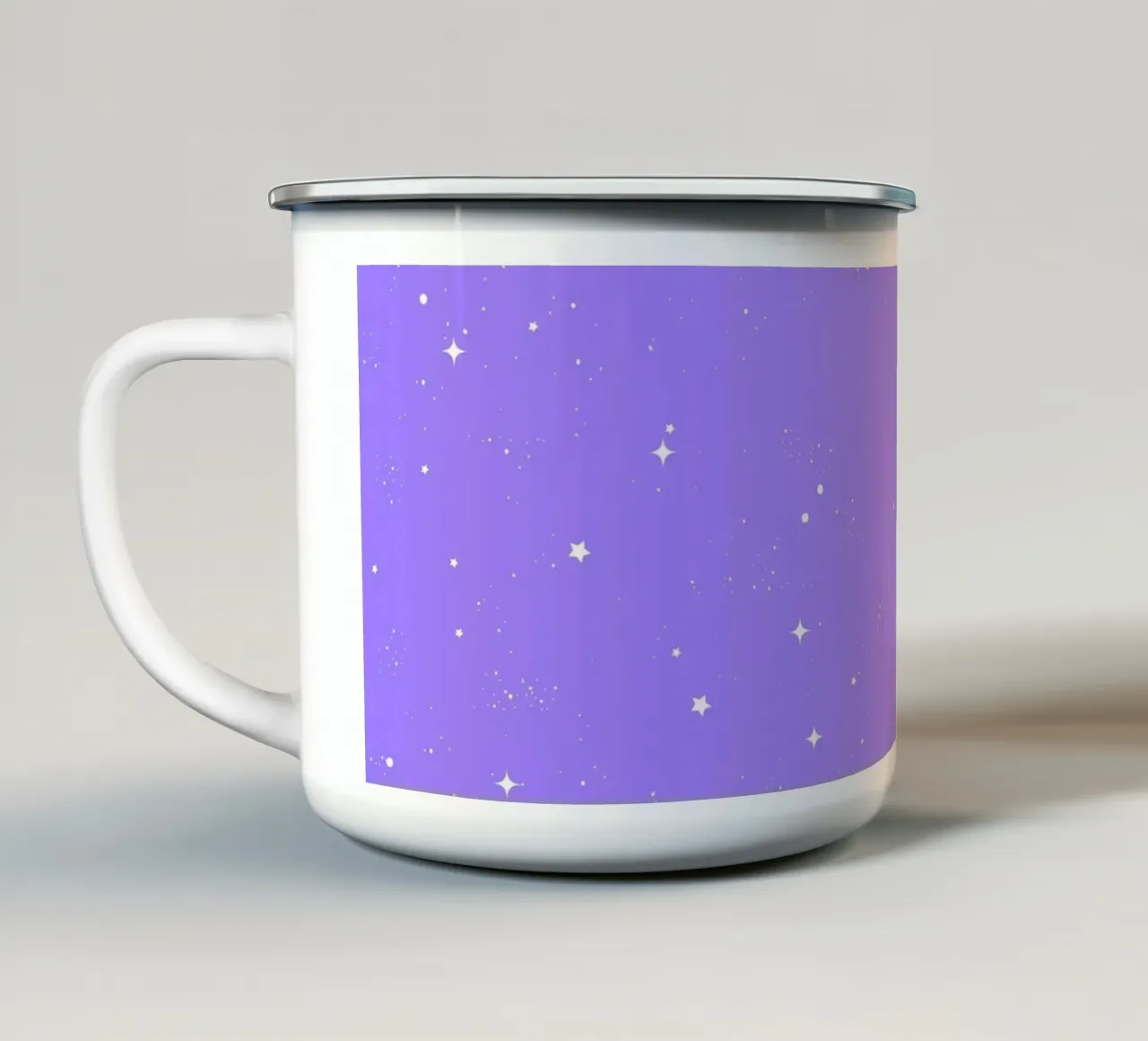 Continua a brillare Alba alla lavanda tazza in smalto da SilverPegasus