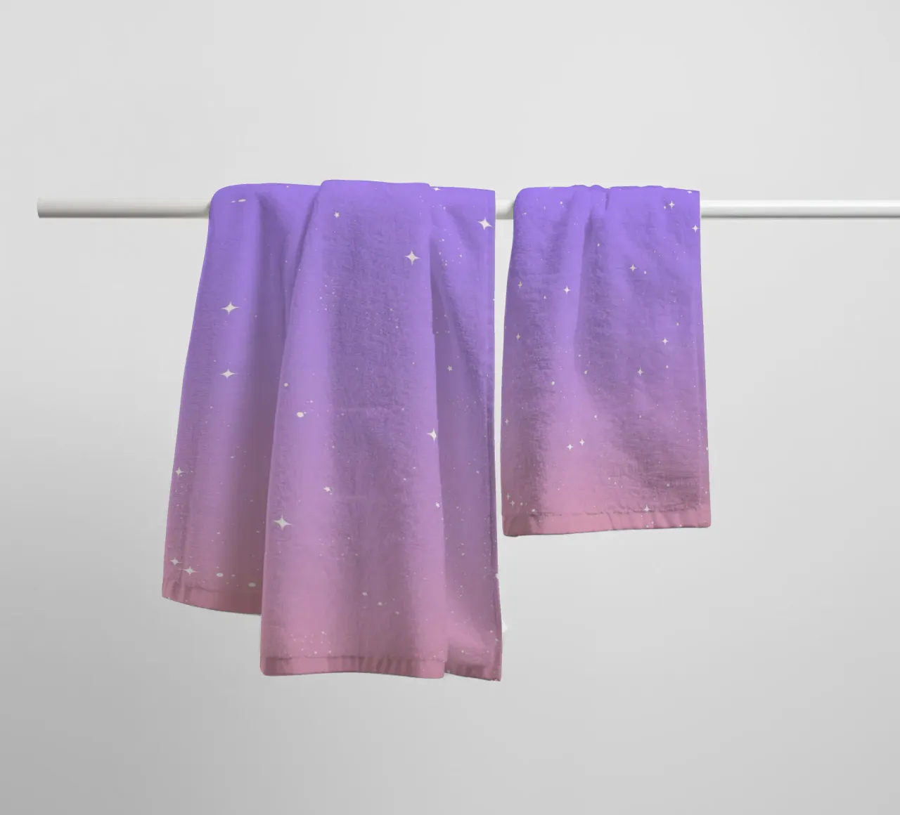 Continua a brillare Alba alla lavanda asciugamano da bagno da SilverPegasus