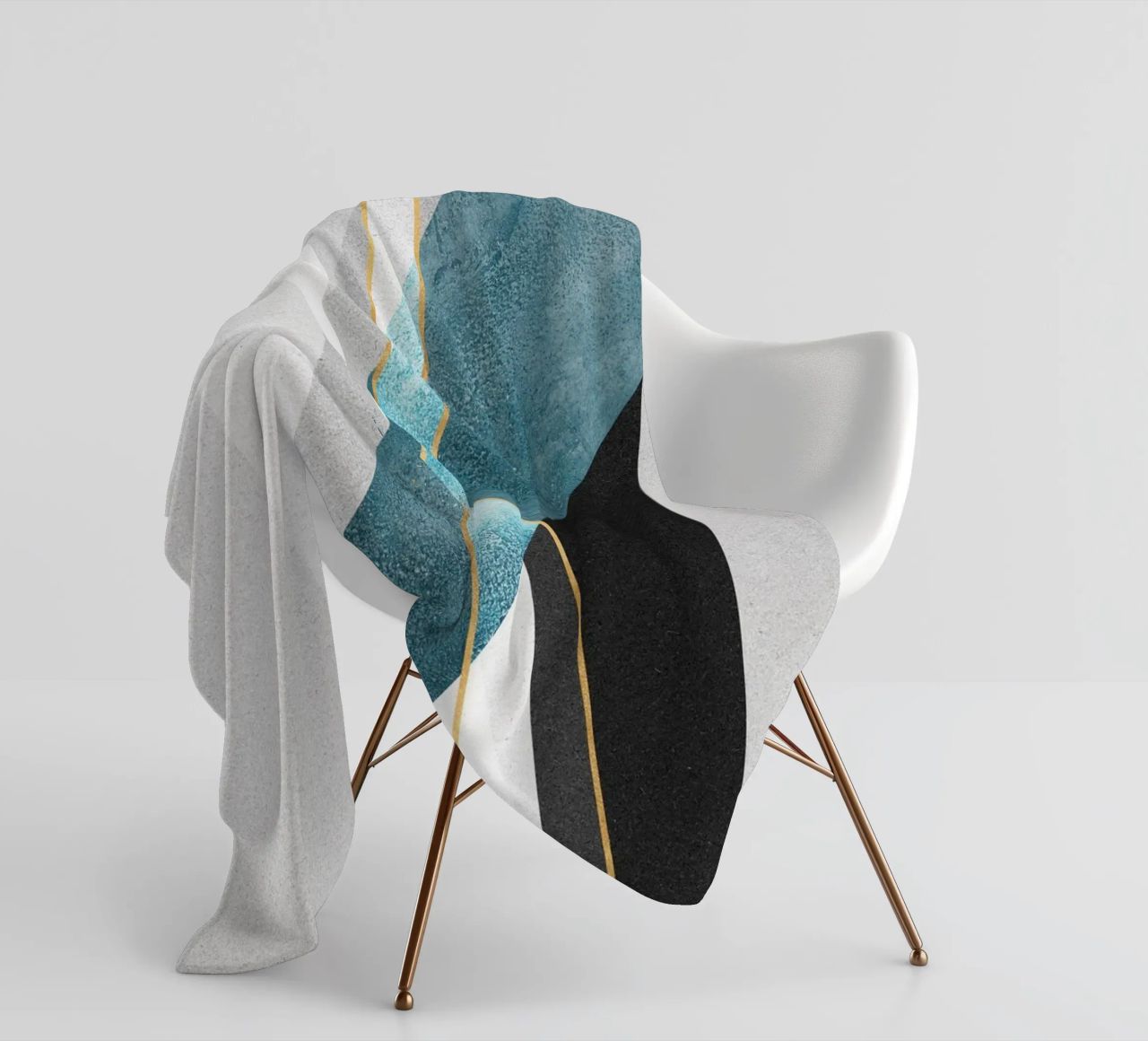 geometric abstract coperta in pile da vintageshop