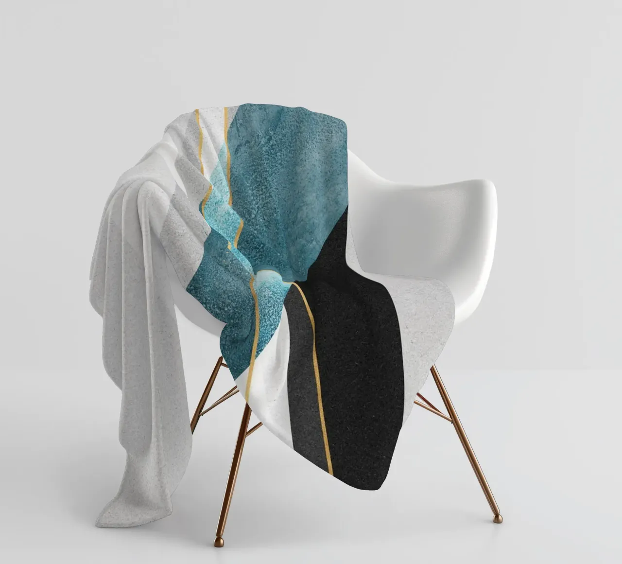 geometric abstract coperta in pile da vintageshop