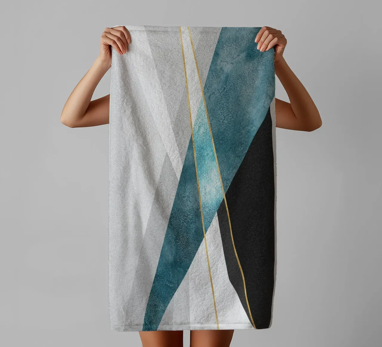 geometric abstract asciugamano da bagno da vintageshop