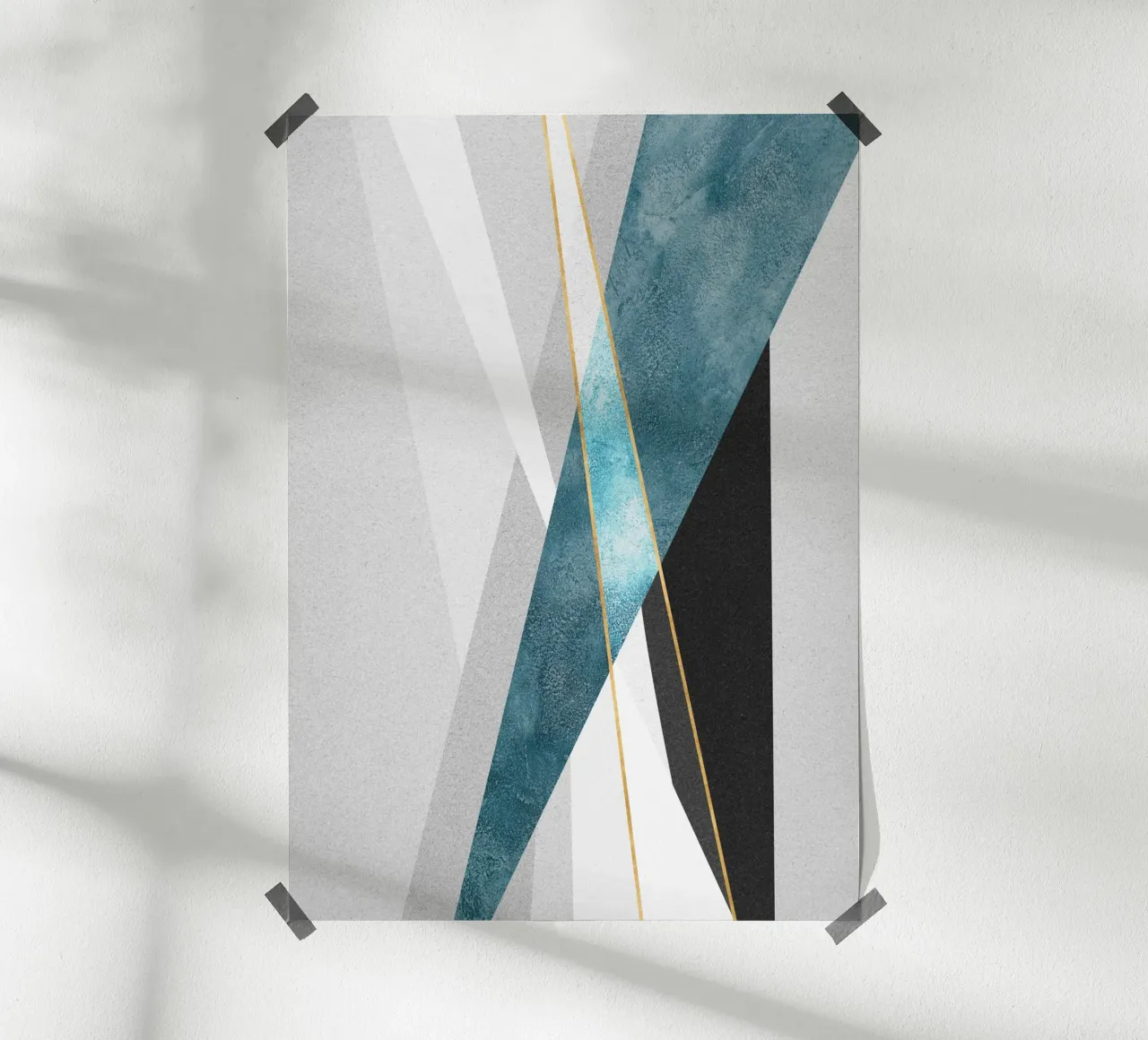 geometric abstract poster da vintageshop