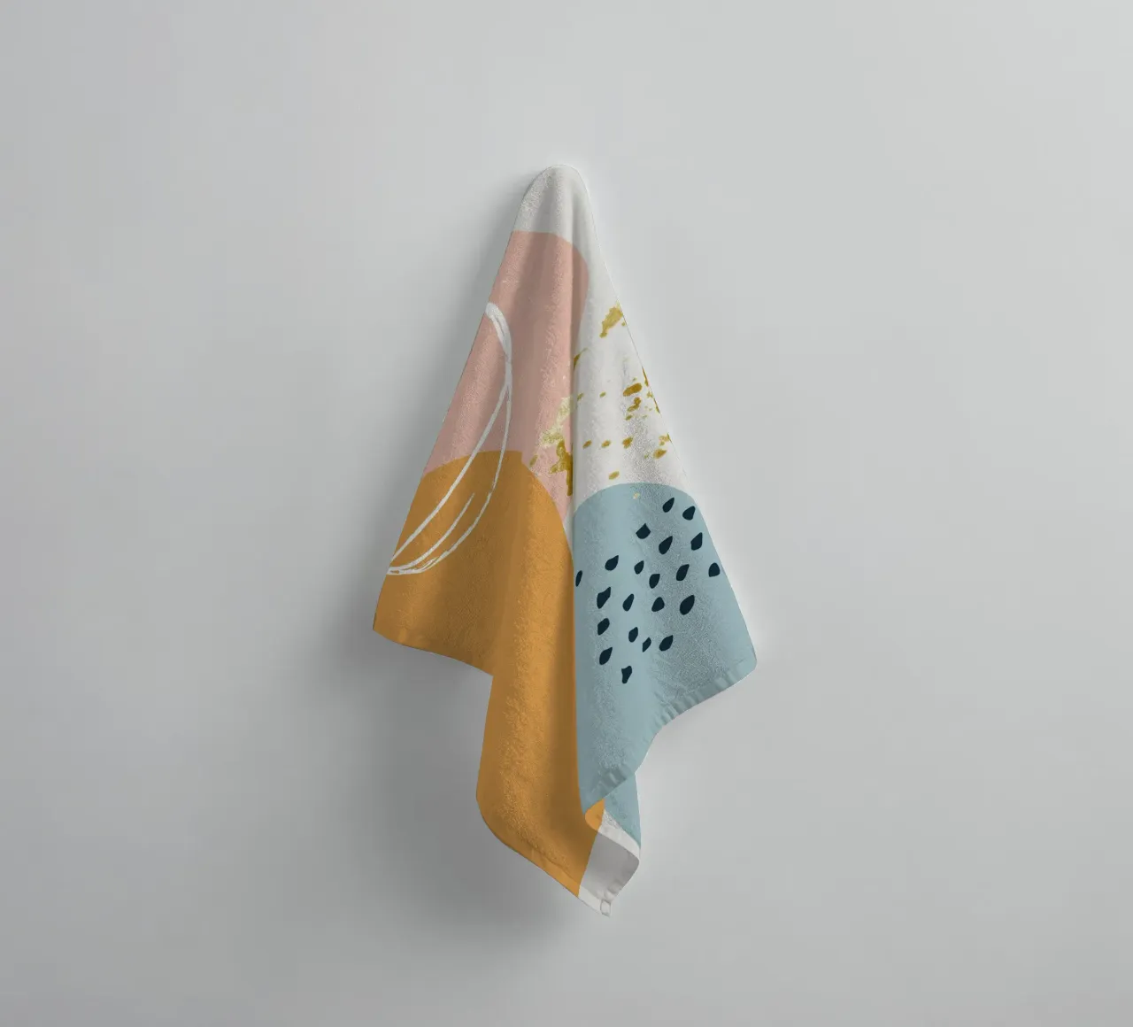 colorful minimalist abstract asciugamano da bagno da vintageshop