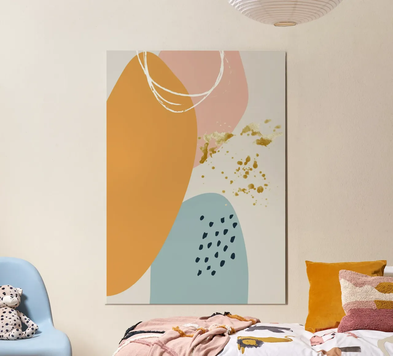 colorful minimalist abstract poster da vintageshop