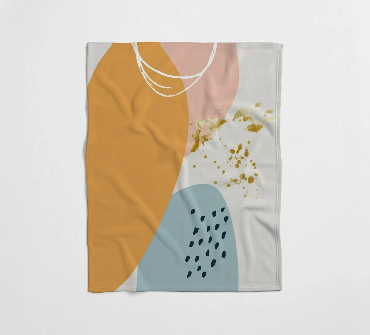 colorful minimalist abstract coperta in pile da vintageshop