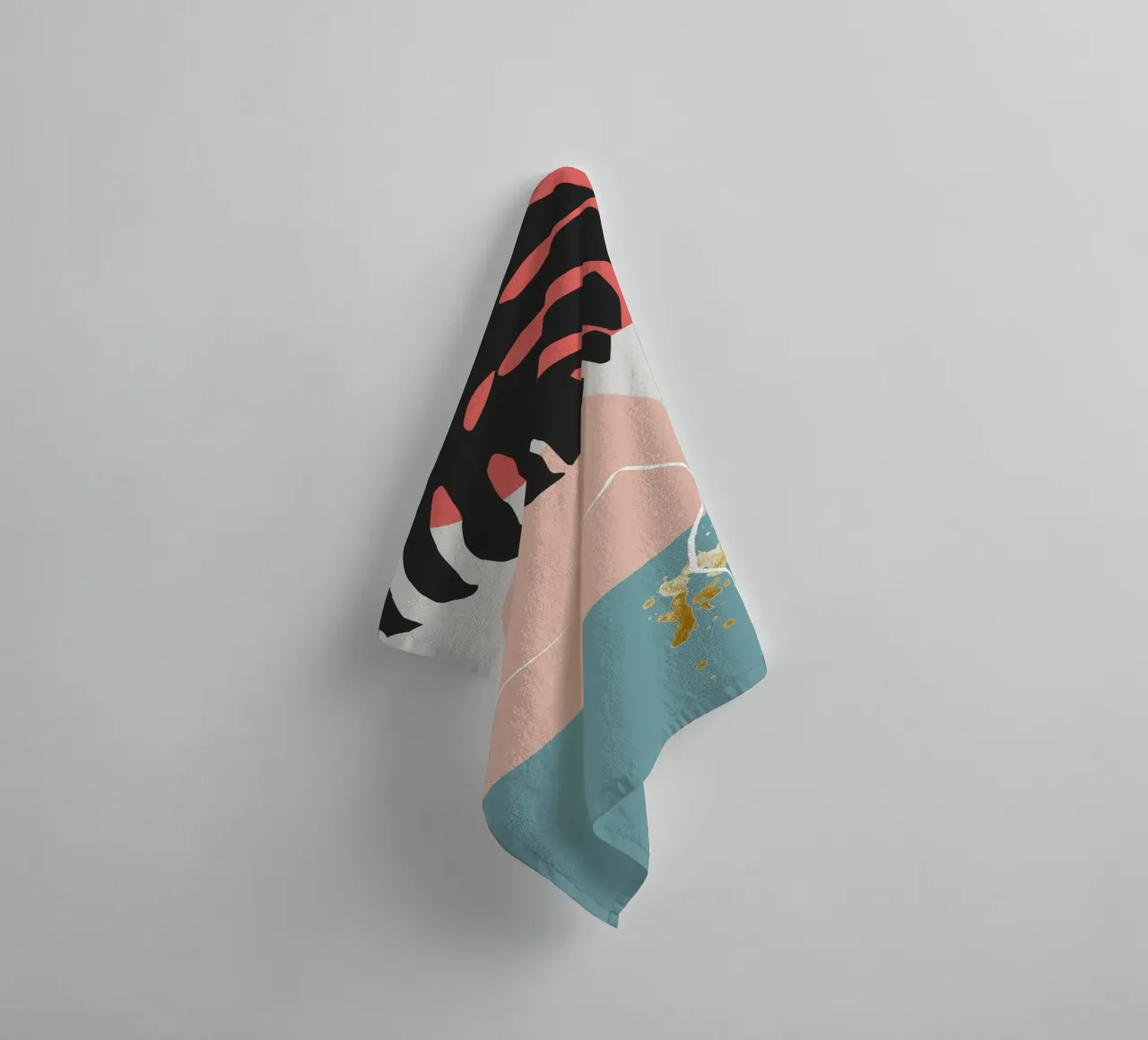 abstract pastel colors asciugamano da bagno da vintageshop