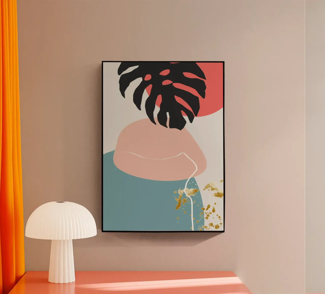 abstract pastel colors plexiglass da vintageshop