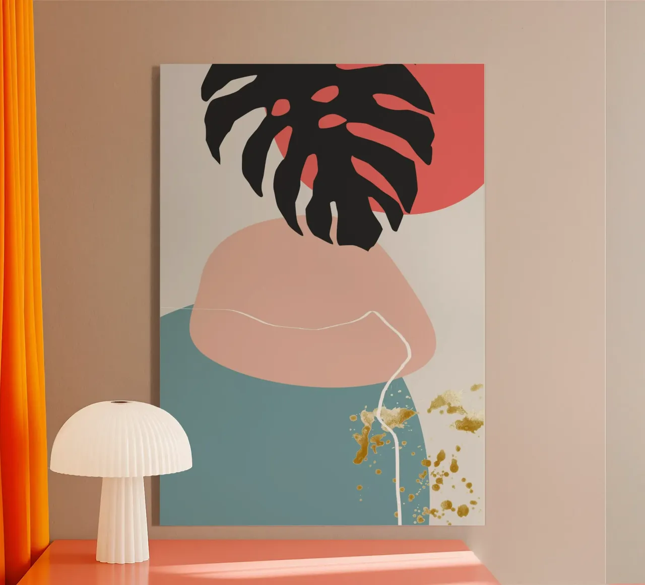 abstract pastel colors plexiglass da vintageshop