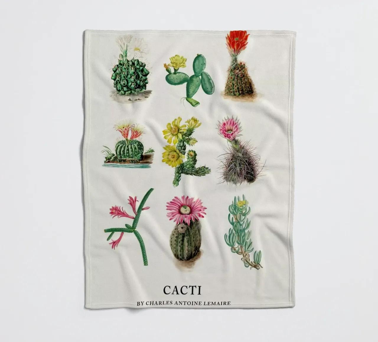 Various Cacti coperta in pile da Flora & Fauna