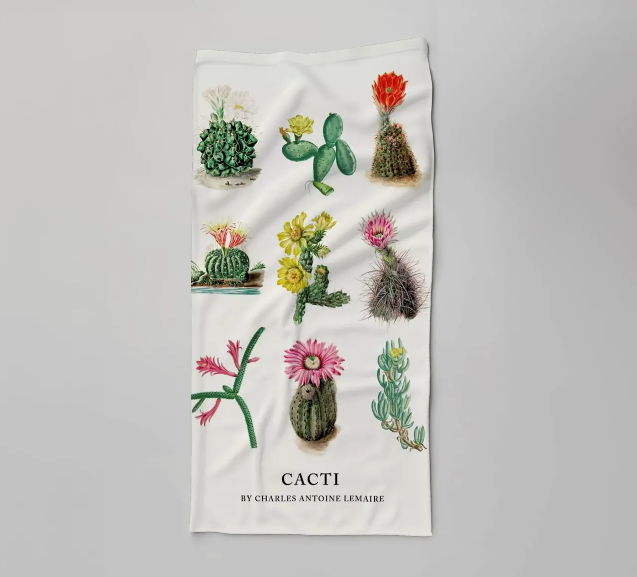 Various Cacti asciugamano da bagno da Flora & Fauna