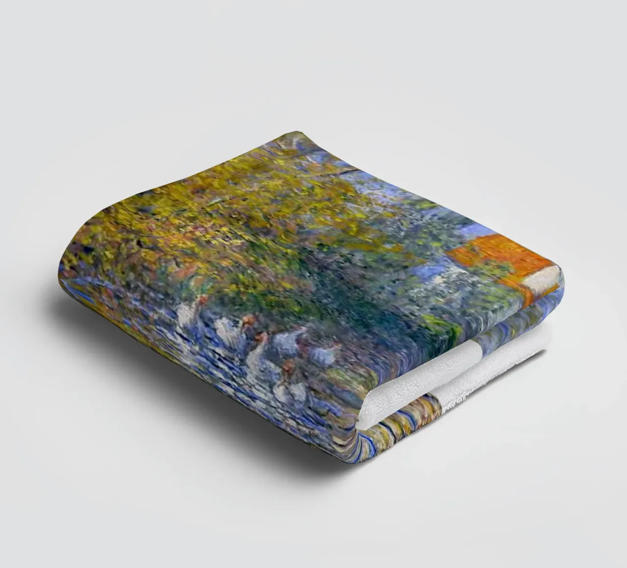 canards dans l'eau étang près de la maison de briques claude monet serviette de bain de belong shop