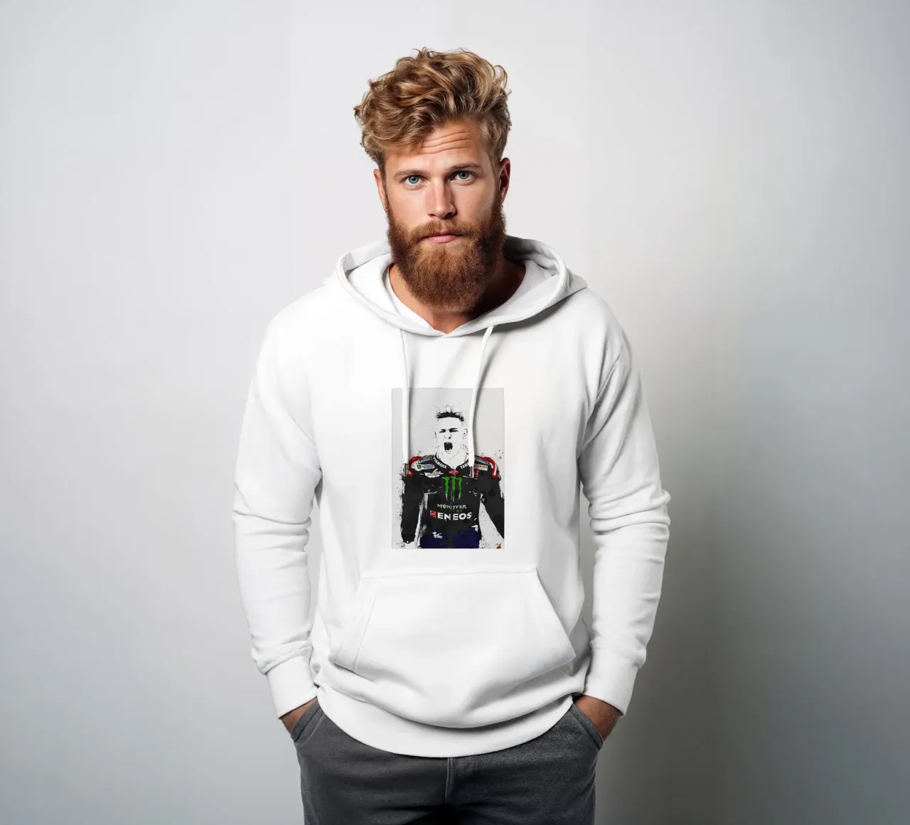 Fabio Quartararo felpa con cappuccio da tenten