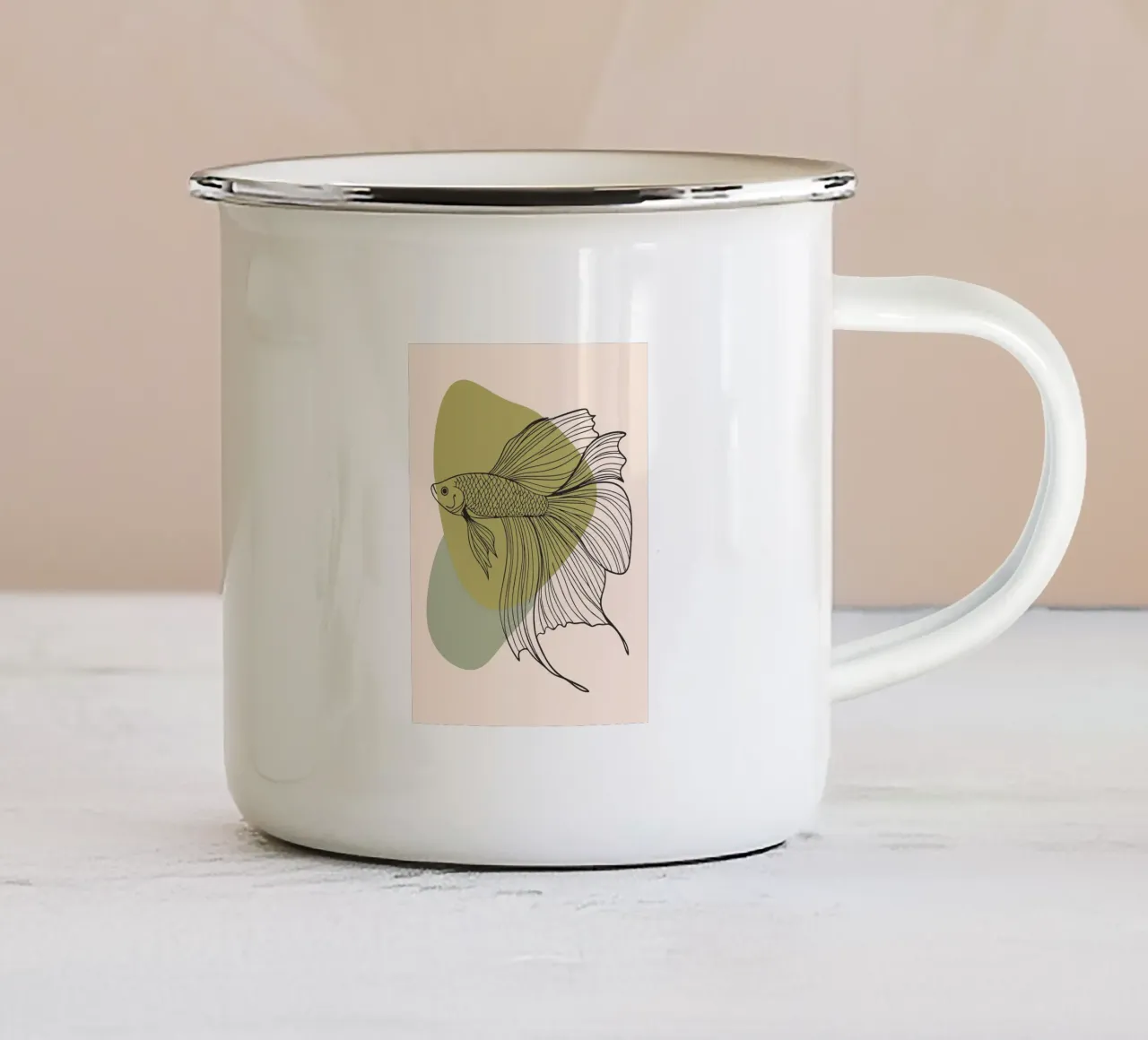 Pesci tazza in smalto da RELAXING TOUCH