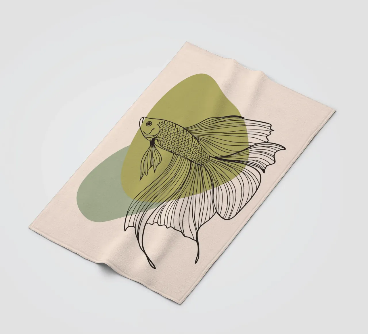 Fishes fleece blanket by RELAXING TOUCH