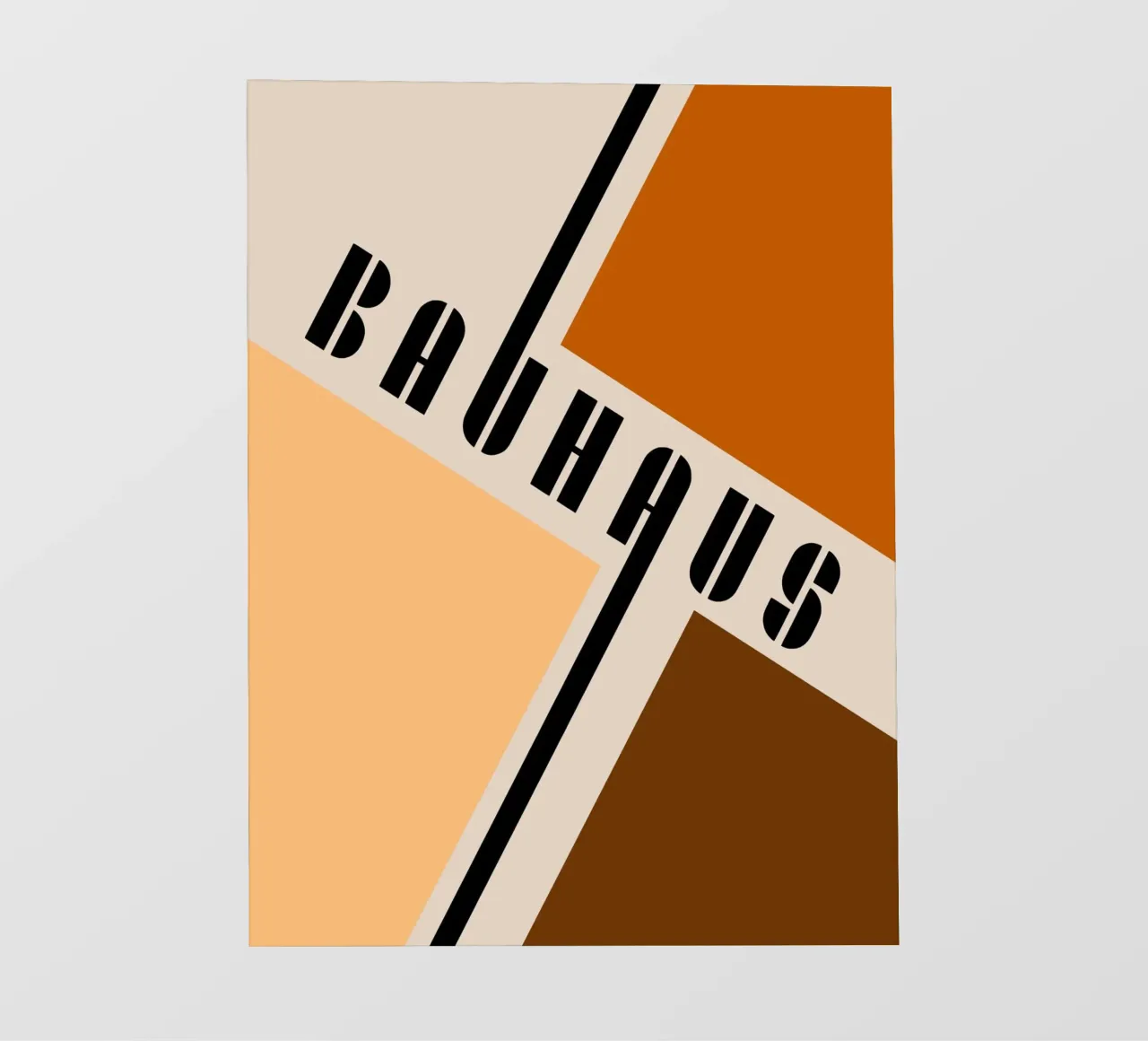 Dinámica de la superficie - Composición Bauhaus lámina retroiluminada de Casa Calm