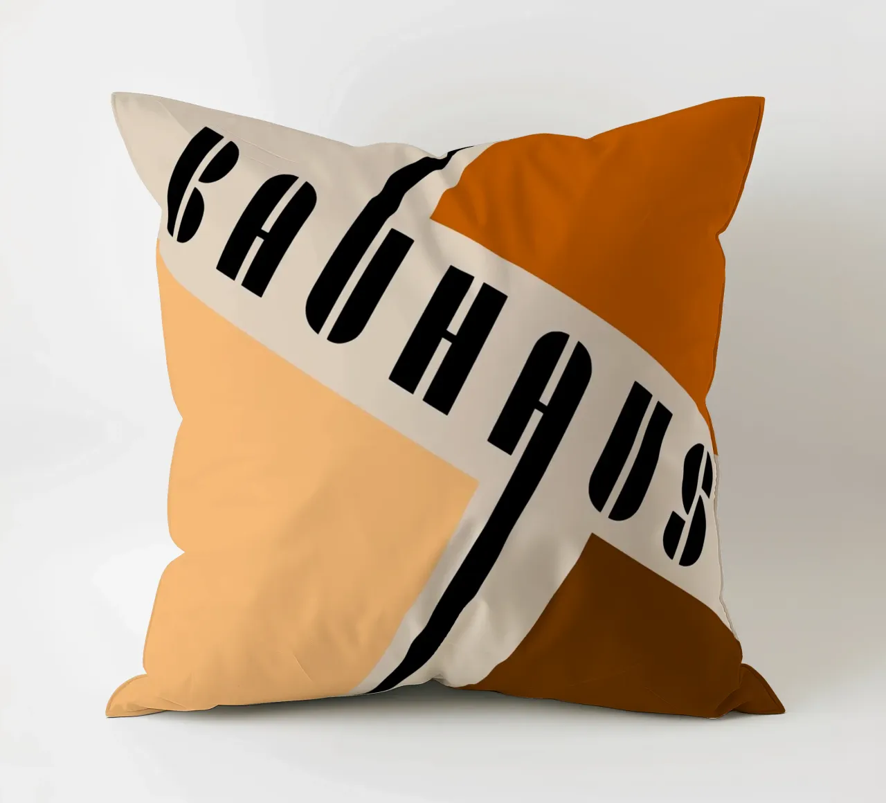 Dynamics of the surface - Bauhaus composition decorative cushion by Casa Calm