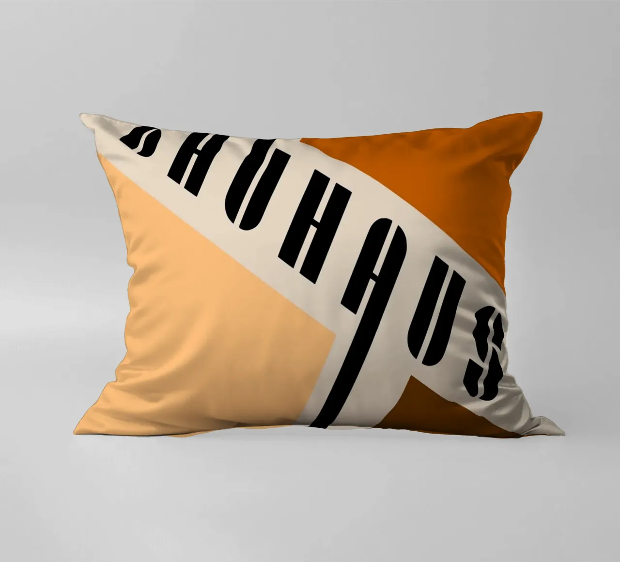 Dynamics of the surface - Bauhaus composition decorative cushion by Casa Calm