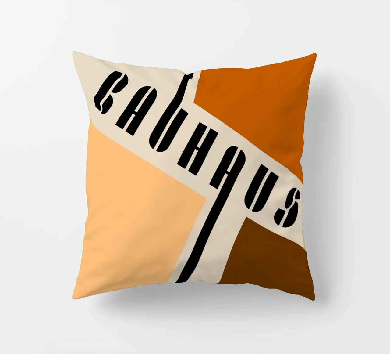 Dynamics of the surface - Bauhaus composition decorative cushion by Casa Calm