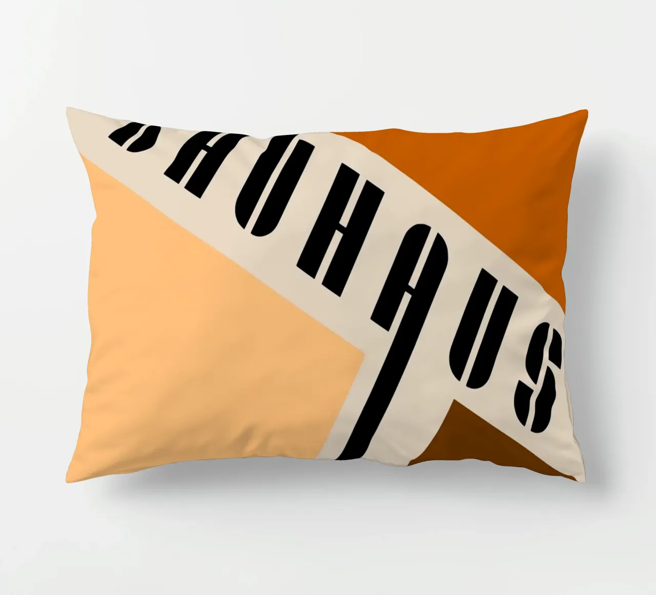 Dynamics of the surface - Bauhaus composition decorative cushion by Casa Calm