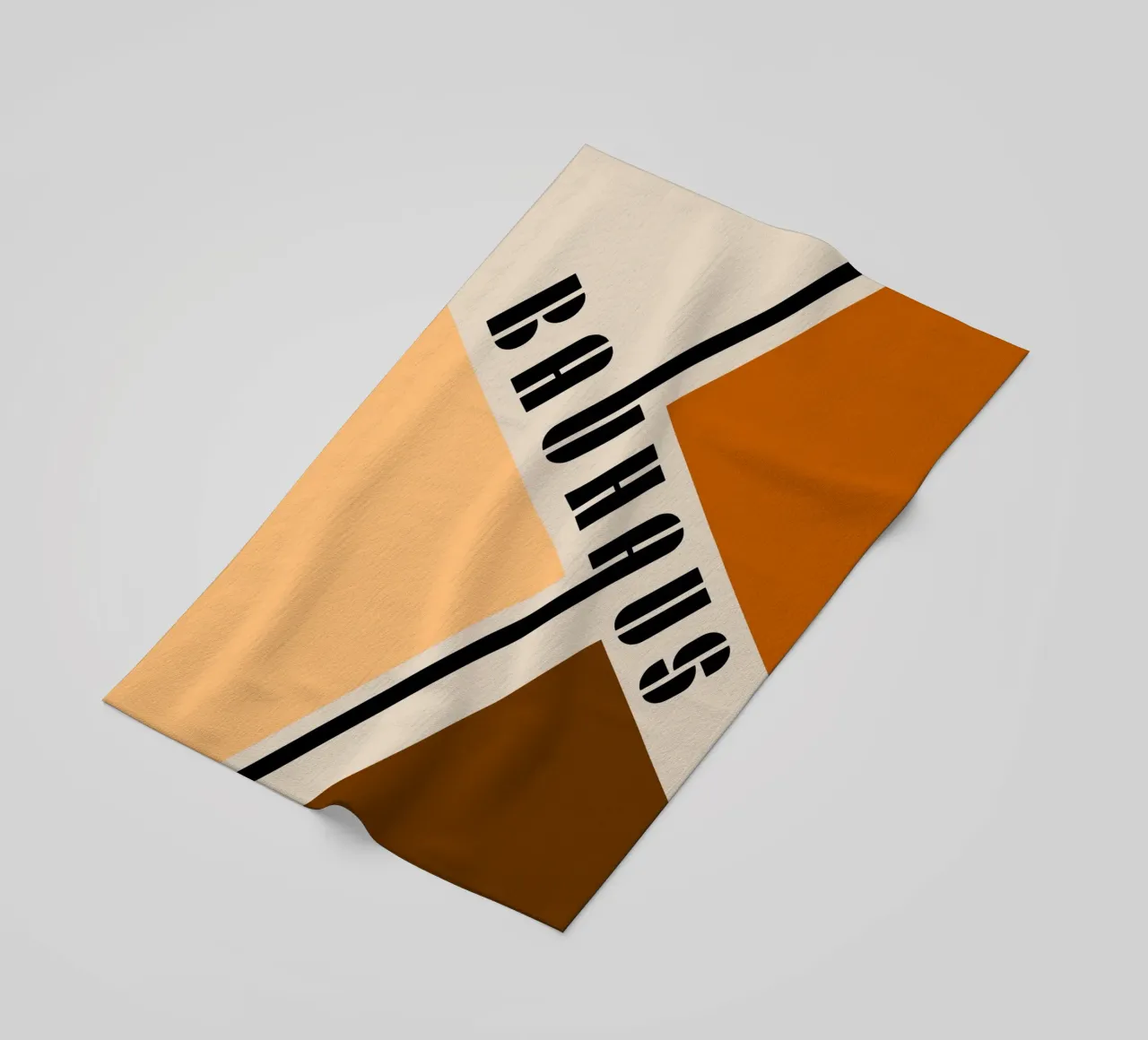 Dynamics of the surface - Bauhaus composition beach towel by Casa Calm