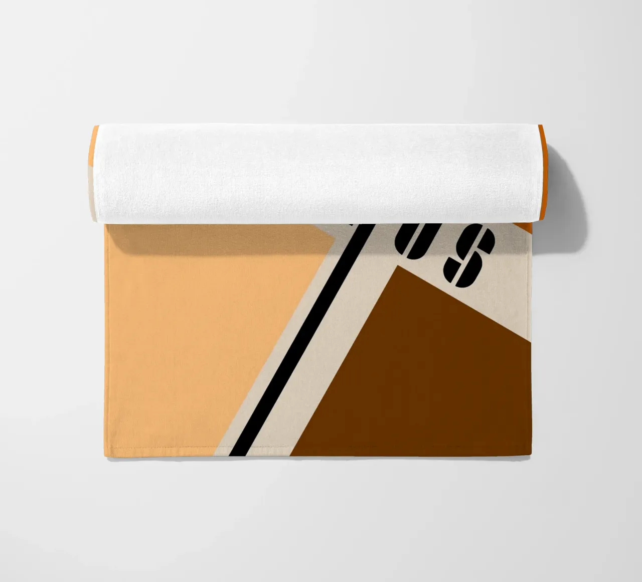 Dynamics of the surface - Bauhaus composition beach towel by Casa Calm