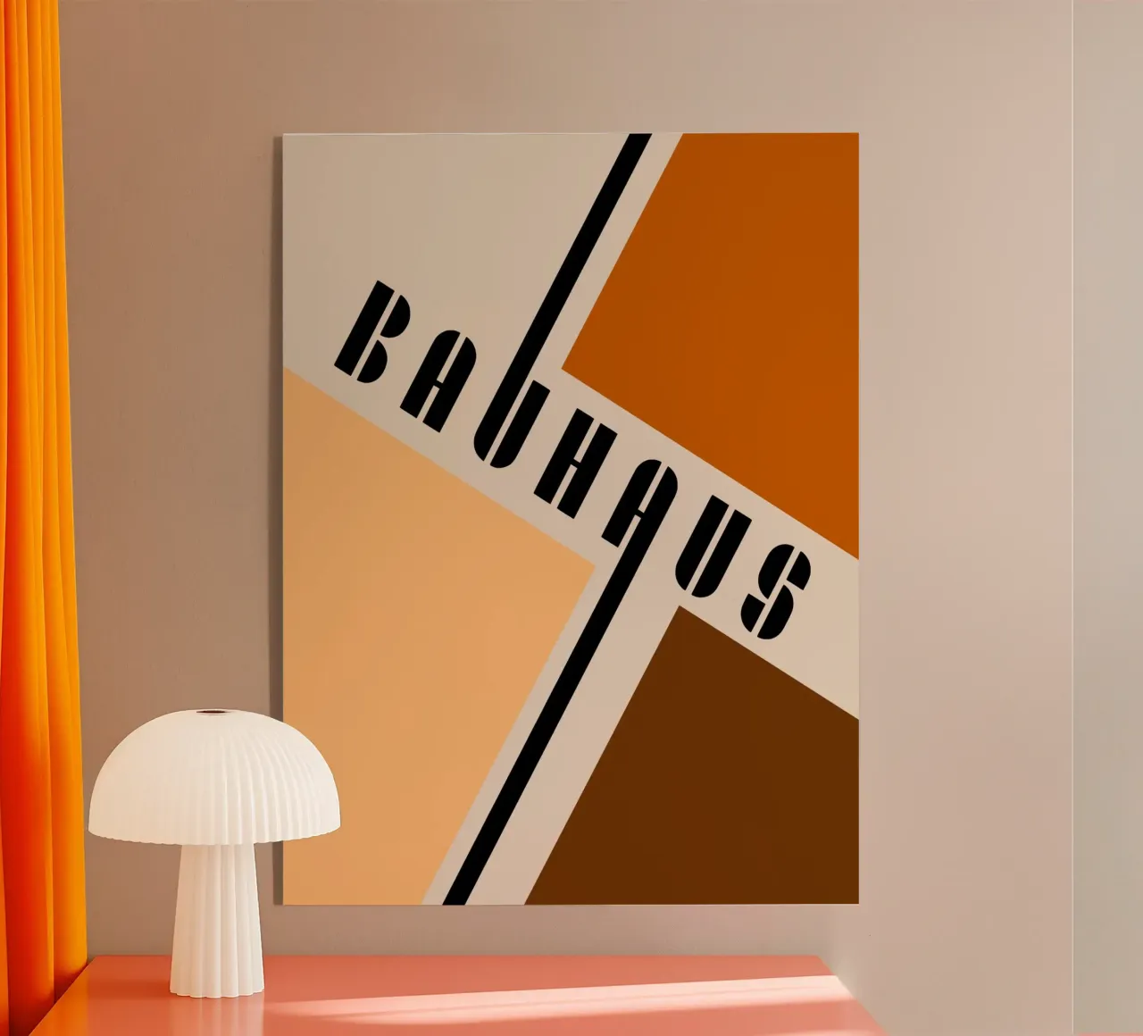 Dynamiek van het oppervlak - Bauhaus-compositie acryl van Casa Calm
