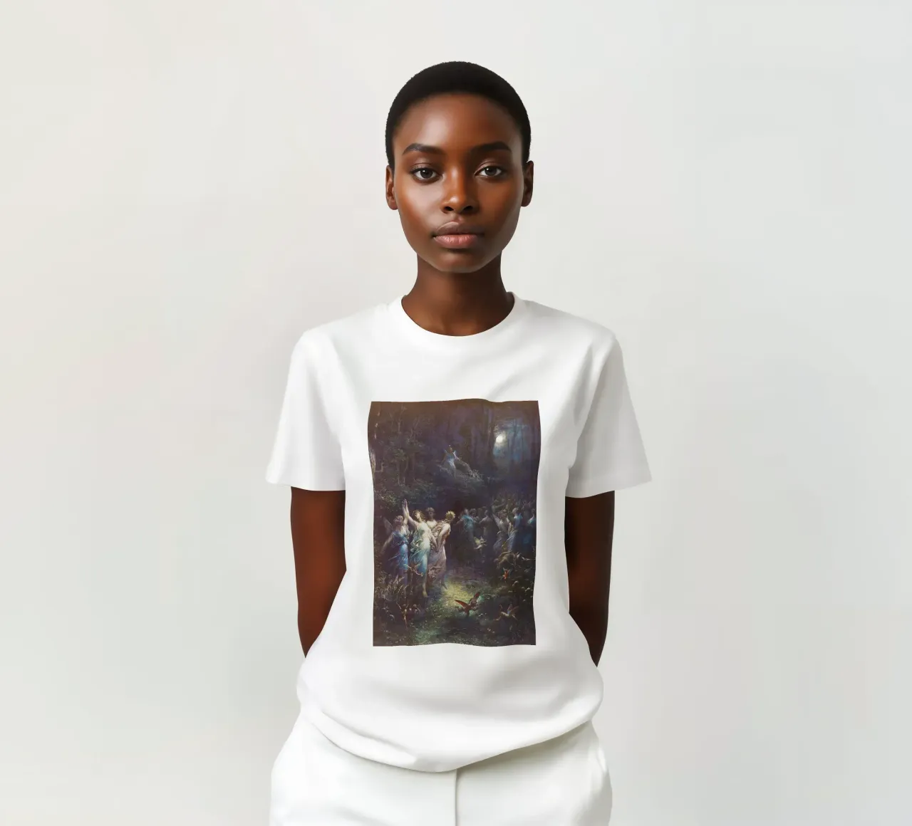 Sogno di una notte di mezza estate di Gustave Doré t-shirt da Venus Art