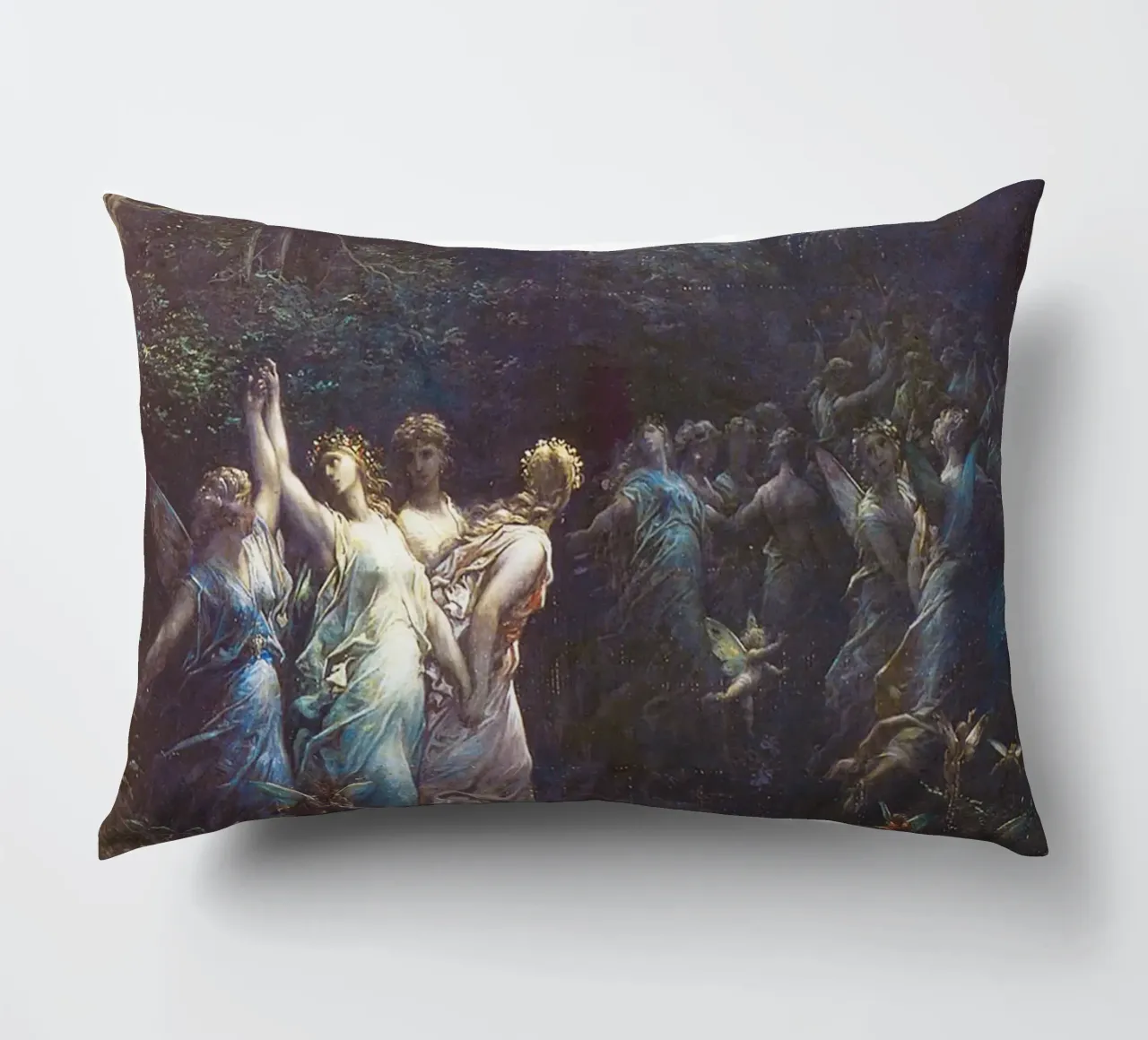 Sogno di una notte di mezza estate di Gustave Doré cuscino da Venus Art