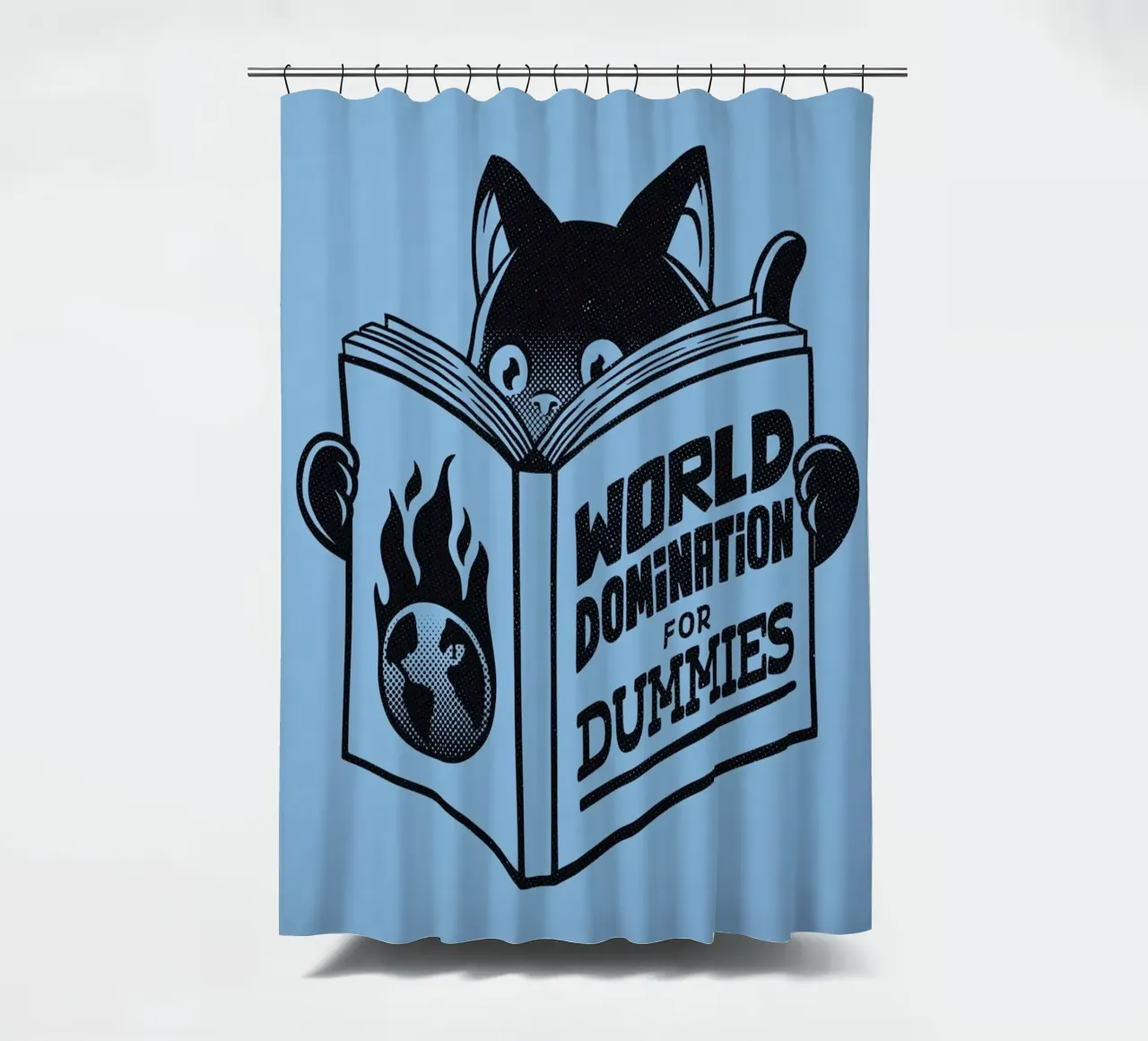World Domination For Beginners Duschvorhang von Tobe Fonseca