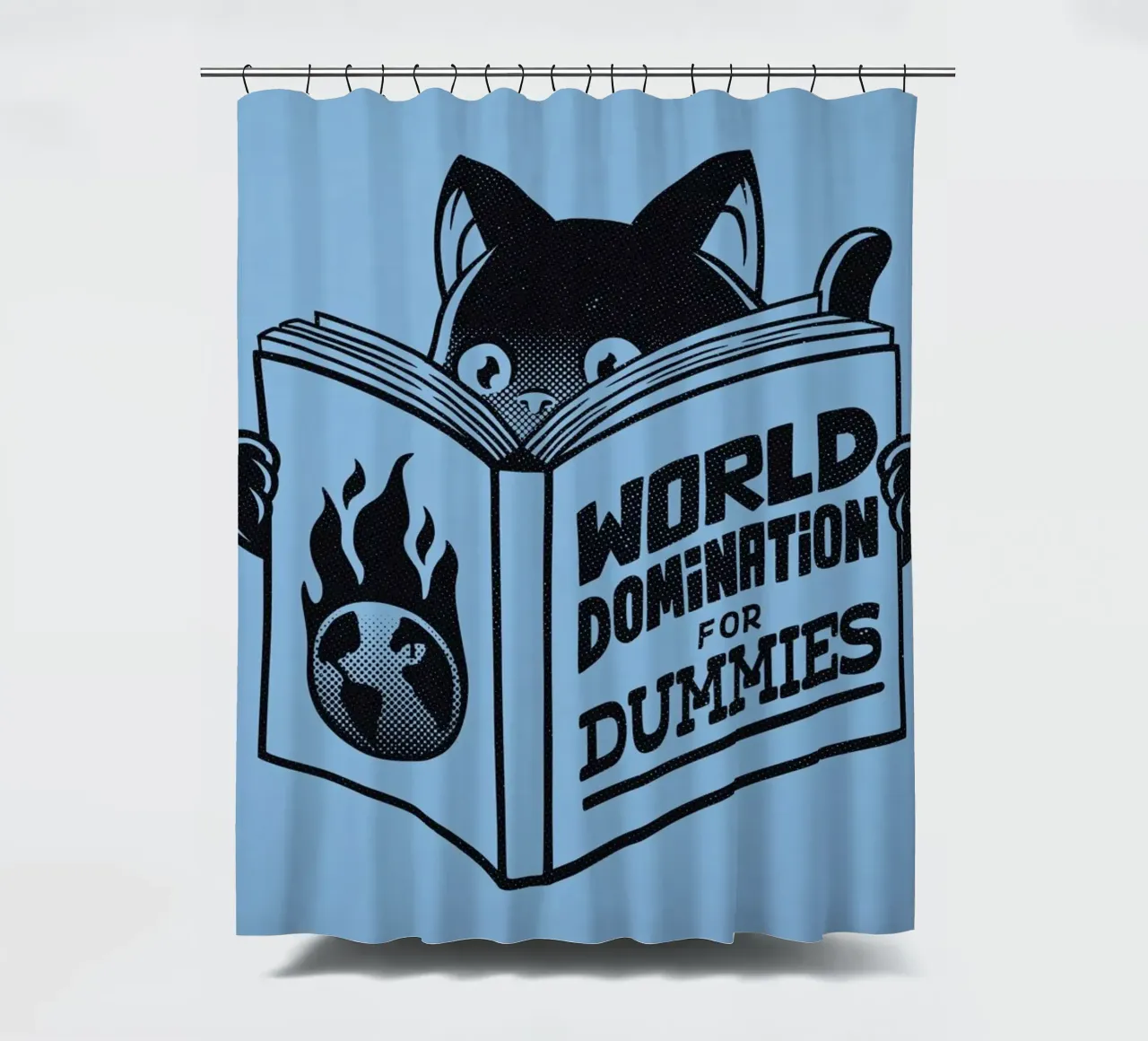 World Domination For Beginners Duschvorhang von Tobe Fonseca