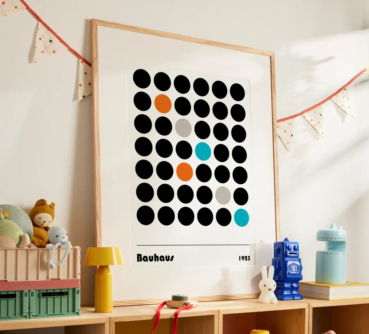 Accento di colore nella griglia - Bauhaus 1923 poster da Casa Calm