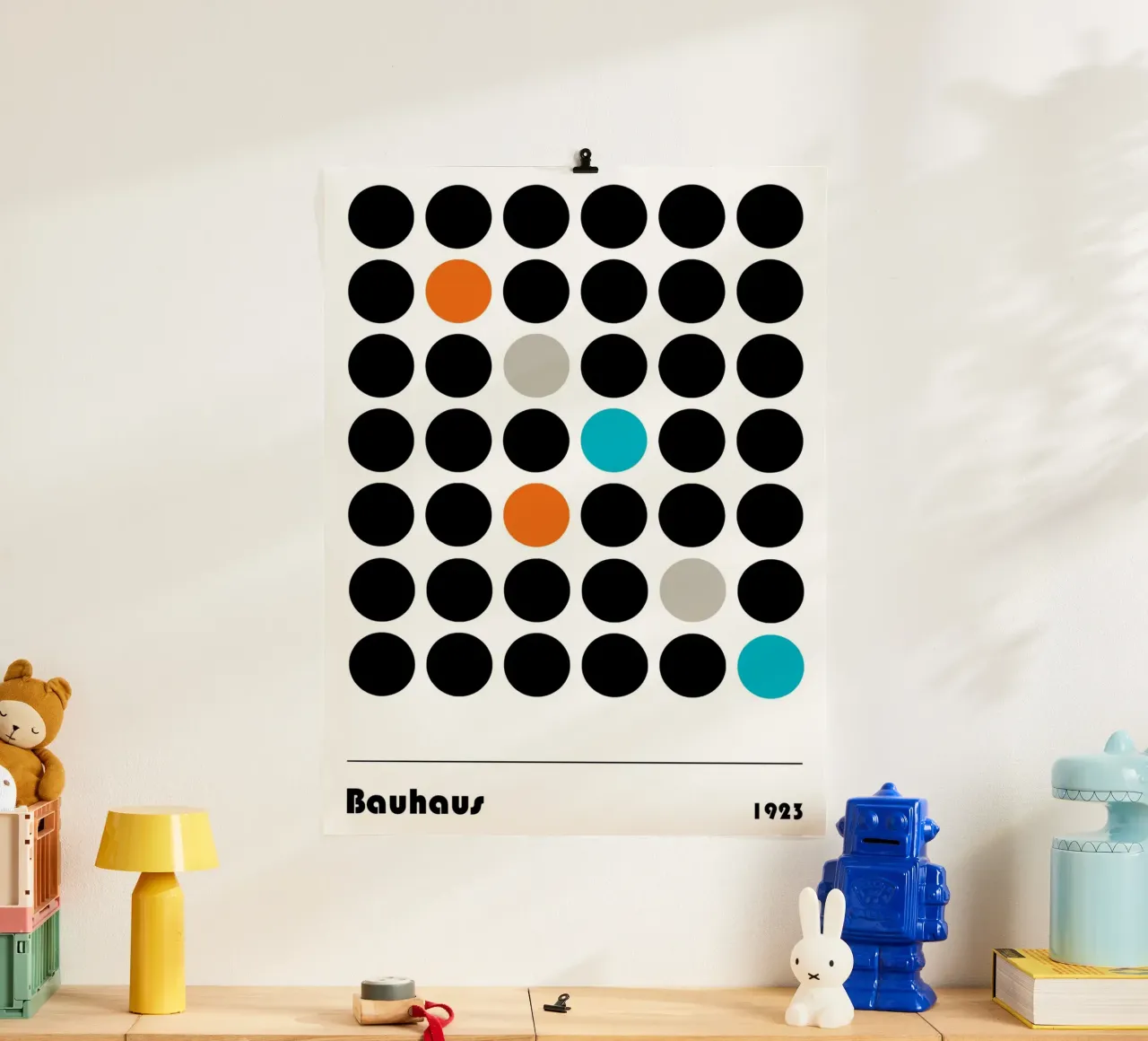 Accento di colore nella griglia - Bauhaus 1923 poster da Casa Calm