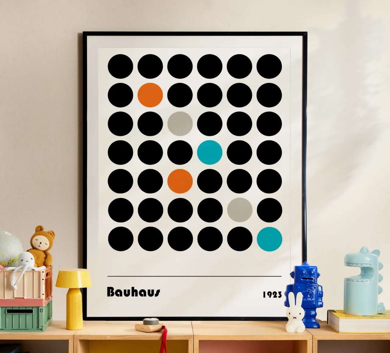 Accento di colore nella griglia - Bauhaus 1923 poster da Casa Calm