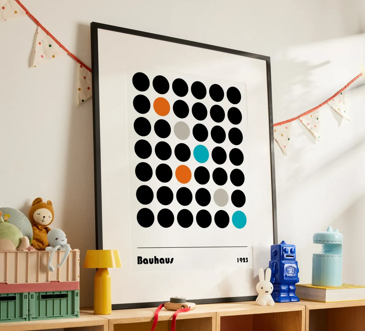 Accento di colore nella griglia - Bauhaus 1923 poster da Casa Calm