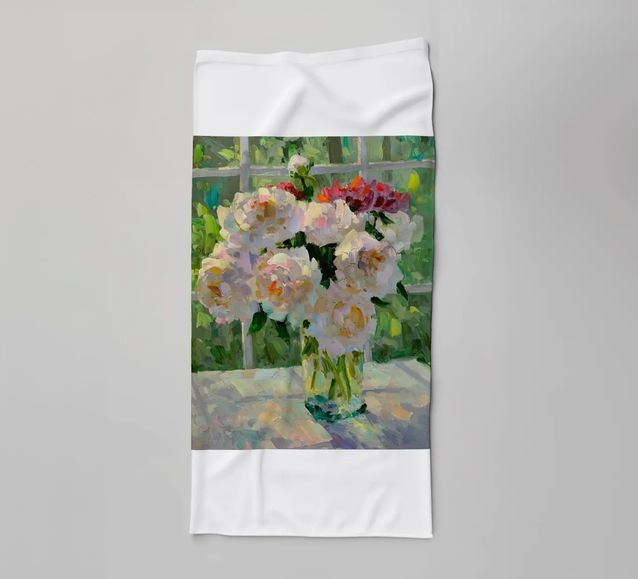 vaso di fiori bouquet decorazione domestica claude monet asciugamano da bagno da belong shop