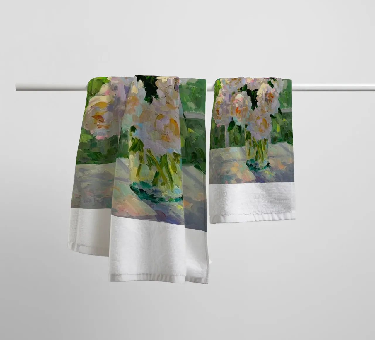 vaso di fiori bouquet decorazione domestica claude monet asciugamano da bagno da belong shop
