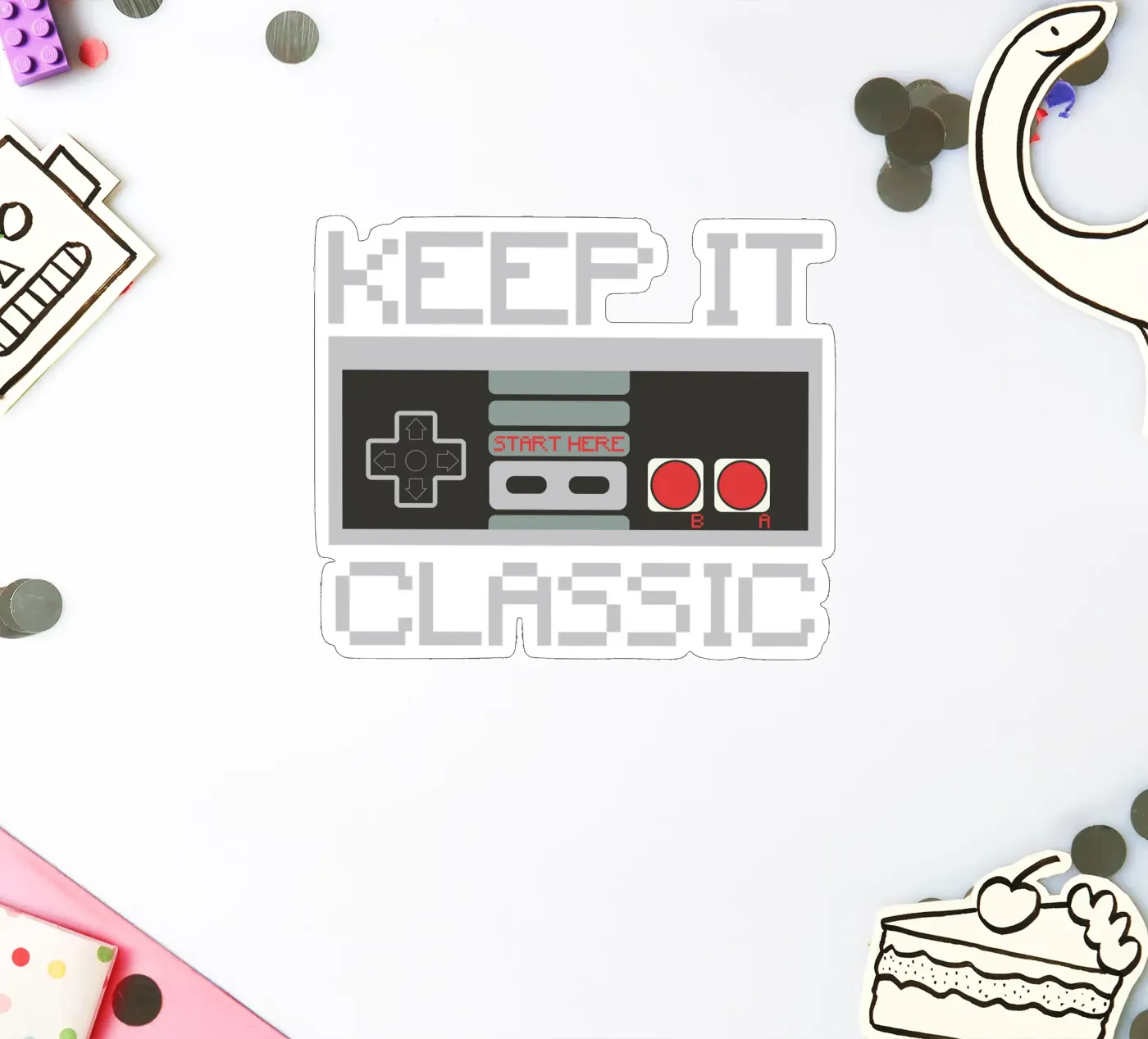 KEEP IT CLASSIC sticker van edsonramosart