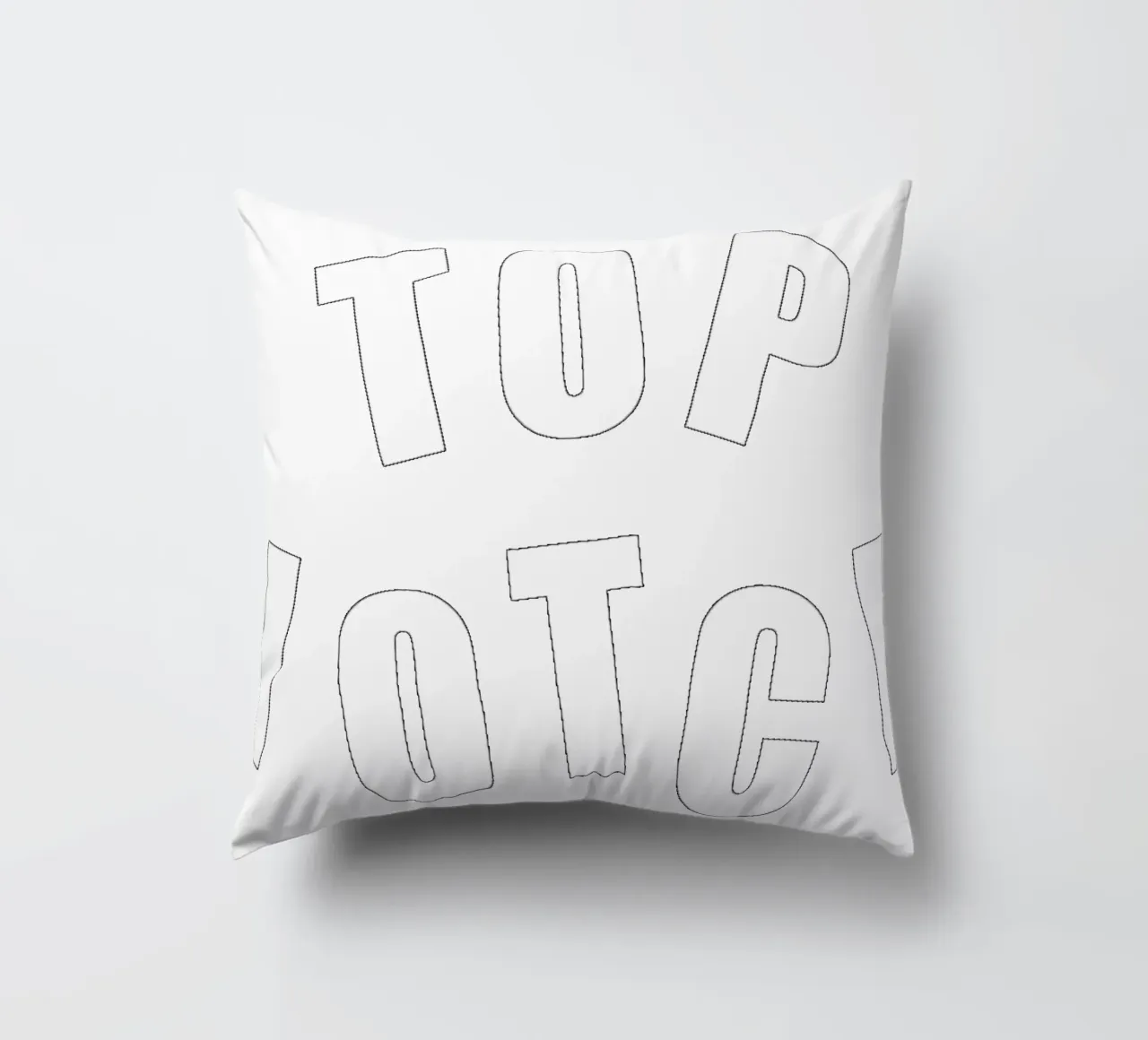 Bianco Top Notch cuscino da Natasha Shop
